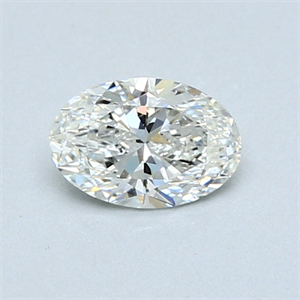 Picture of 0.57 Carats, Oval Diamond with  Cut, H Color, SI1 Clarity and Certified by GIA