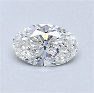 Picture of 0.53 Carats, Oval Diamond with  Cut, F Color, SI1 Clarity and Certified by GIA