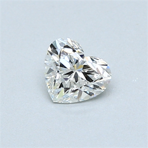 Picture of 0.40 Carats, Heart Diamond with  Cut, H Color, VS2 Clarity and Certified by GIA