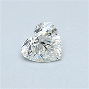 Picture of 0.41 Carats, Heart Diamond with  Cut, H Color, VS1 Clarity and Certified by GIA
