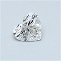 0.45 Carats, Heart Diamond with  Cut, F Color, VS2 Clarity and Certified by GIA