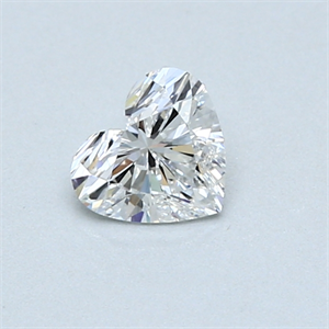 Picture of 0.45 Carats, Heart Diamond with  Cut, F Color, VS2 Clarity and Certified by GIA