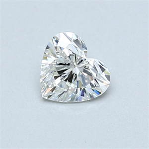 Picture of 0.46 Carats, Heart Diamond with  Cut, G Color, VVS2 Clarity and Certified by GIA