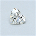 0.40 Carats, Heart Diamond with  Cut, I Color, SI1 Clarity and Certified by GIA