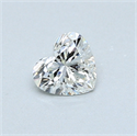 0.42 Carats, Heart Diamond with  Cut, H Color, VS1 Clarity and Certified by GIA