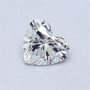 Picture of 0.44 Carats, Heart Diamond with  Cut, F Color, VS1 Clarity and Certified by GIA