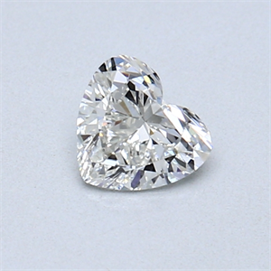 Picture of 0.40 Carats, Heart Diamond with  Cut, H Color, VS2 Clarity and Certified by GIA