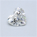0.42 Carats, Heart Diamond with  Cut, I Color, VS2 Clarity and Certified by GIA