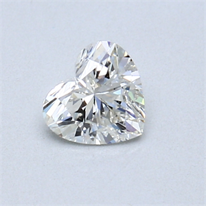 Picture of 0.42 Carats, Heart Diamond with  Cut, I Color, VS2 Clarity and Certified by GIA