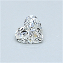 0.41 Carats, Heart Diamond with  Cut, H Color, VS2 Clarity and Certified by GIA