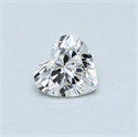 0.40 Carats, Heart Diamond with  Cut, G Color, VS2 Clarity and Certified by GIA