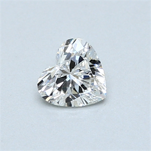 Picture of 0.40 Carats, Heart Diamond with  Cut, G Color, VS2 Clarity and Certified by GIA
