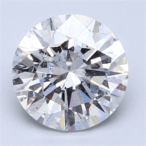 Picture of 2.19 Carats, Round Diamond with Excellent Cut, D Color, I1 Clarity and Certified by GIA