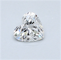 0.50 Carats, Heart Diamond with  Cut, F Color, SI1 Clarity and Certified by GIA
