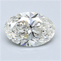1.20 Carats, Oval Diamond with  Cut, I Color, SI2 Clarity and Certified by GIA