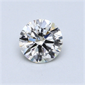 0.60 Carats, Round Diamond with Excellent Cut, J Color, SI1 Clarity and Certified by GIA