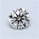 0.80 Carats, Round Diamond with Very Good Cut, J Color, SI1 Clarity and Certified by GIA