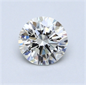 0.83 Carats, Round Diamond with Excellent Cut, J Color, SI1 Clarity and Certified by GIA