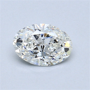 Picture of 0.52 Carats, Oval Diamond with  Cut, H Color, VVS2 Clarity and Certified by GIA
