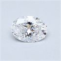 0.50 quilates, Ovalado Diamante , Color D, claridad VS2 y certificado por GIA