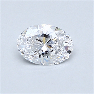 Picture of 0.50 Carats, Oval Diamond with  Cut, D Color, VS2 Clarity and Certified by GIA