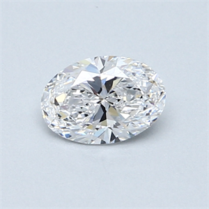 Picture of 0.50 Carats, Oval Diamond with  Cut, D Color, VS1 Clarity and Certified by GIA