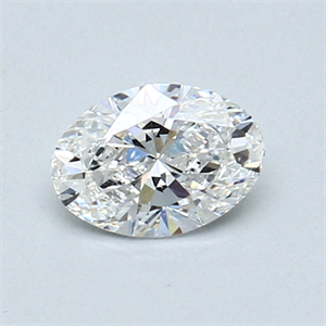 Picture of 0.50 Carats, Oval Diamond with  Cut, E Color, VS1 Clarity and Certified by GIA