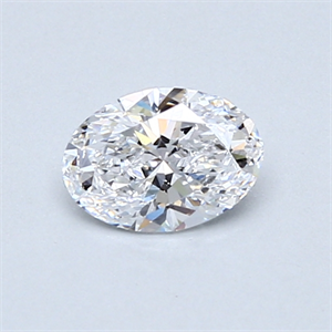 Picture of 0.51 Carats, Oval Diamond with  Cut, D Color, VS2 Clarity and Certified by GIA