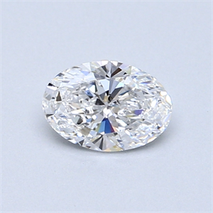 Picture of 0.50 Carats, Oval Diamond with  Cut, D Color, SI1 Clarity and Certified by GIA