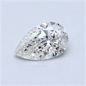 0.50 Carats, Pear Diamond with  Cut, G Color, SI1 Clarity and Certified by GIA