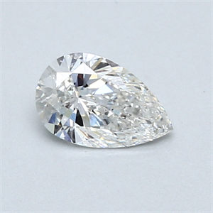 Picture of 0.50 Carats, Pear Diamond with  Cut, F Color, SI2 Clarity and Certified by GIA