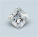 0.53 quilates, Princesa Diamante , Color F, claridad VS1 y certificado por GIA