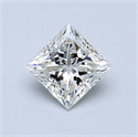 0.51 quilates, Princesa Diamante , Color H, claridad VS2 y certificado por GIA