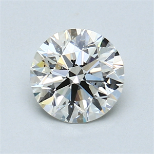Picture of 0.80 Carats, Round Diamond with Excellent Cut, J Color, SI1 Clarity and Certified by GIA