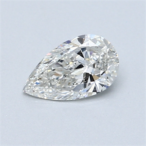Picture of 0.50 Carats, Pear Diamond with  Cut, G Color, SI1 Clarity and Certified by GIA