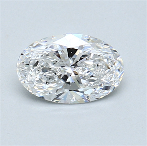 Picture of 0.80 Carats, Oval Diamond with  Cut, D Color, SI1 Clarity and Certified by GIA