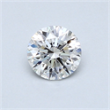 0.54 quilates, Redondo Diamante , Color H, claridad VS2 y certificado por GIA