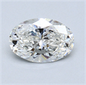 1.02 Carats, Oval Diamond with  Cut, G Color, SI1 Clarity and Certified by GIA