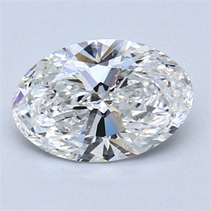 Picture of 1.00 Carats, Oval Diamond with  Cut, E Color, SI1 Clarity and Certified by GIA
