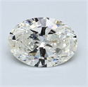 1.33 Carats, Oval Diamond with  Cut, J Color, VS1 Clarity and Certified by GIA