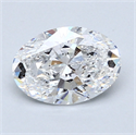 1.20 quilates, Ovalado Diamante , Color E, claridad SI1 y certificado por GIA