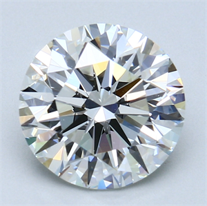 Picture of 3.03 Carats, Round Diamond with Excellent Cut, F Color, VS2 Clarity and Certified by GIA