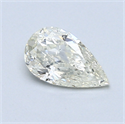 0.61 Carats, Pear Diamond with  Cut, I Color, SI1 Clarity and Certified by EGL