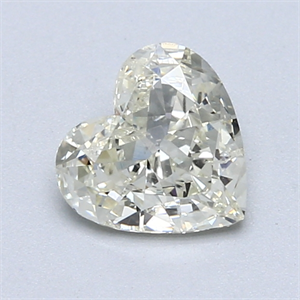 Picture of 0.90 Carats, Heart Diamond with  Cut, M Color, I1 Clarity and Certified by GIA