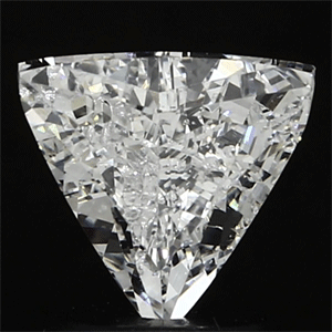 1.00 Carats, Triangle Diamond with  Cut, E Color, SI1 Clarity and Certified by GIA