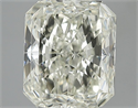 3.47 Carats, Radiant Diamond with  Cut, M Color, VS1 Clarity and Certified by GIA