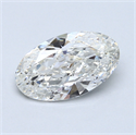 2.01 Carats, Oval Diamond with  Cut, H Color, SI2 Clarity and Certified by GIA