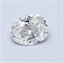 0.70 quilates, Ovalado Diamante , Color E, claridad I1 y certificado por GIA