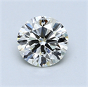 0.90 quilates, Redondo Diamante , Color H, claridad SI1 y certificado por EGL