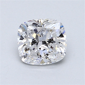 Picture of 1.02 Carats, Cushion Diamond with  Cut, D Color, I1 Clarity and Certified by GIA